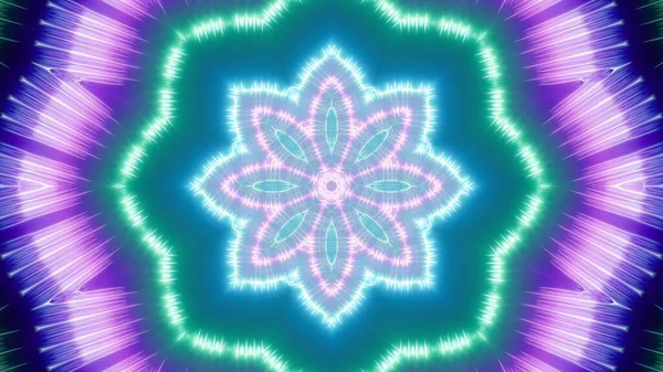 Fluorescent Color Kaleidoscope Effect Background — Stok fotoğraf