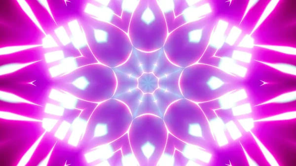Abstract Kaleidoscopic Lights Background Neon Light Glow Festive Decoration Colorful — Zdjęcie stockowe
