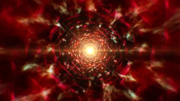 Burning Red Dimensional Energy Effect —  Fotos de Stock