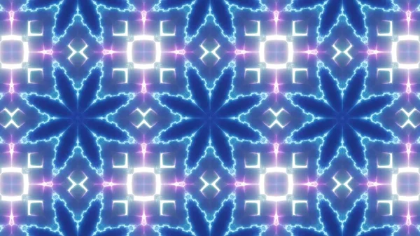 Abstract Neon Dazzle Light Kaleidoscope Background — Foto Stock