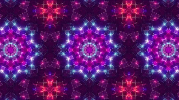 Abstract Red Purple Light Kaleidoscope Wallpaper Background — Fotografia de Stock