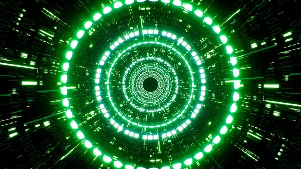 Shining Circle Light Matrix Concept VJ Tunnel Background