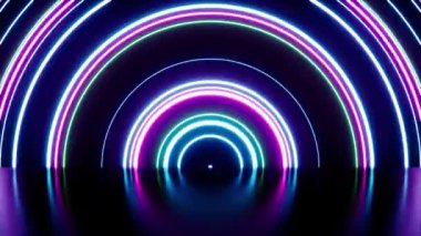 Festival neon dairesi ışık zemin arkaplanı