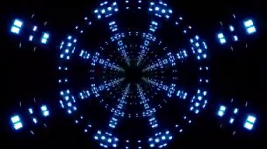 Parlayan Neon LED Tüneli