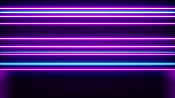 Zářící Neonové Světlo Hudba Událost Pozadí — Stock video