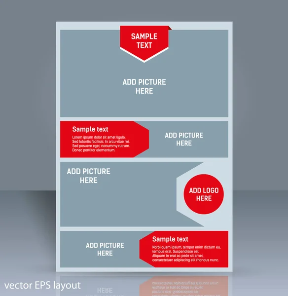 Düzen tasarımı şablon vektörü