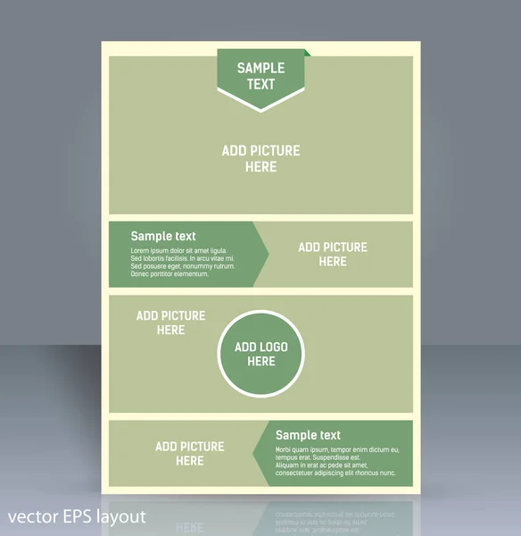 Düzen tasarımı şablon vektörü