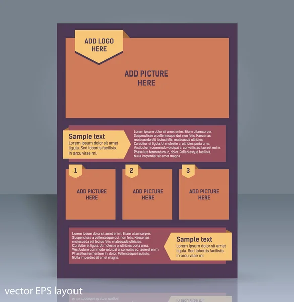Düzen tasarımı şablon vektörü