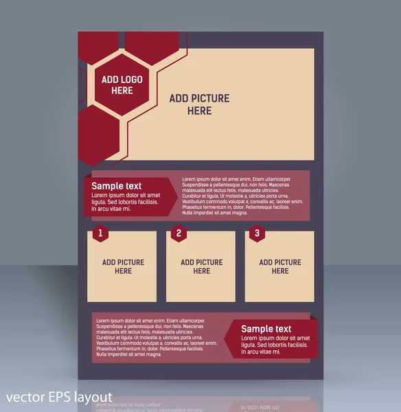 Düzen tasarımı şablon vektörü