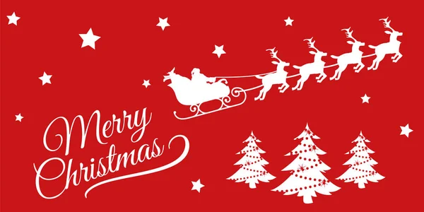 Noel vektör kartı Noel Baba ile 