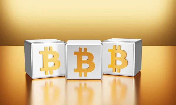 Crypto Currency Virtual Money Bitcoin — Stockfoto
