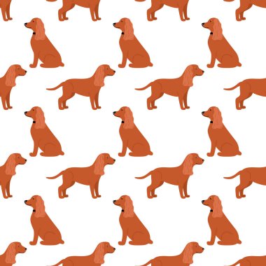 Amerikan ya da İngiliz Cocker Spaniel köpek cinsinden kusursuz desenler.