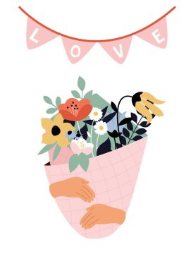 Sevgililer Günü için poster.