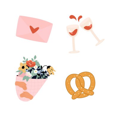 Bir tarih için vektör ögeleri kümesi.