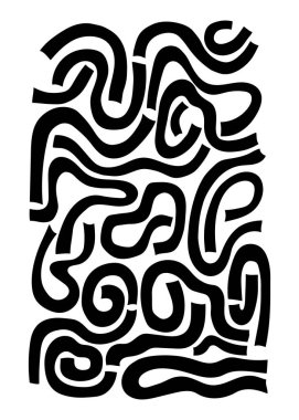 İzole edilmiş vektör çizimleri kümesi siyah şekil ve çizgidir.