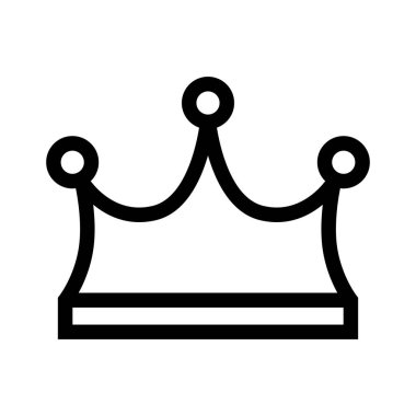 Vektör taç ikonu lüksü. Basit resimleme izole edildi 