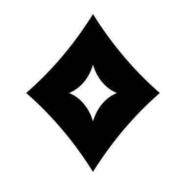 Eşkenar dörtgen içinde basit bir siyah yıldız simgesi. lüks modern vektör illüstrasyonu 