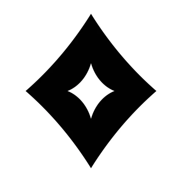 Icono Estrella Negra Simple Rombo Ilustración Moderna Del Vector Lujo — Vector de stock