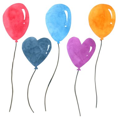 Beyaz arkaplanda suluboya koleksiyonu, Çocuklar için El çizimi, Kutlama Kartı, Dava Tasarımı, Kartpostal, Ürün, Not Defteri ve daha fazlası