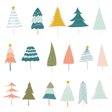 Noel ağacı karikatürü.