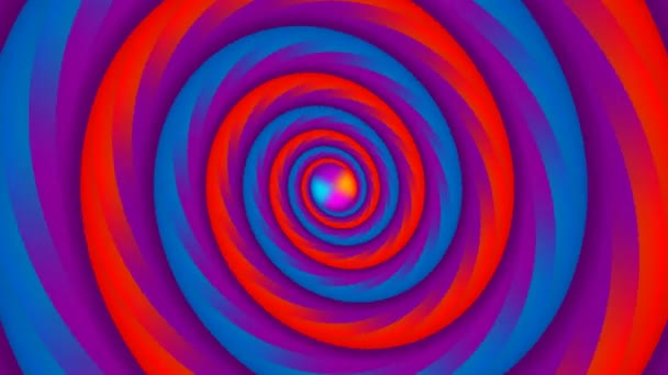 Spiralfärgad Abstrakt Rörelse Optisk Illusion Design Rörlig Grafik — Stockvideo