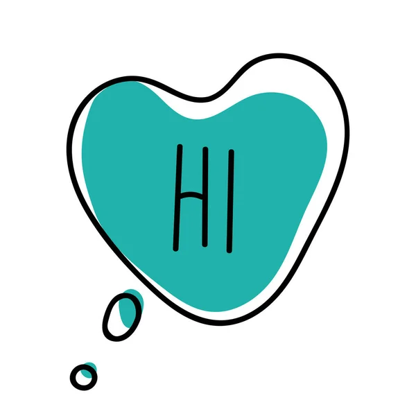 Elle çizilmiş konuşma balonu ve 