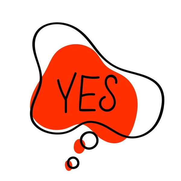 Metin ile el çizimi konuşma balonu 