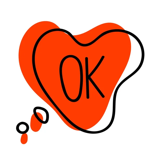 Metin ile el çizimi konuşma balonu 