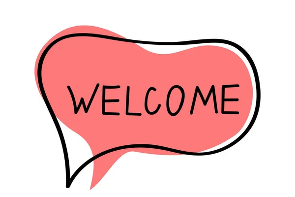 El çizimi konuşma balonu ile metin 