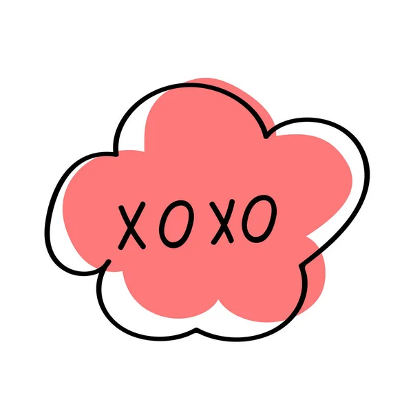 El çizimi konuşma balonu ile metin 