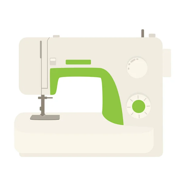 Vector Illustration Modern Sewing Machine Isolated White Background — стоковый вектор