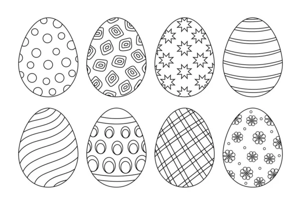 Renklendirmek için Paskalya yumurtaları..