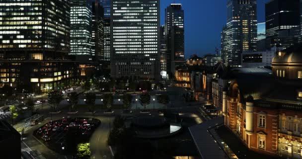 Tokyo Istasyonunun Iyi Manzarası — Stok video