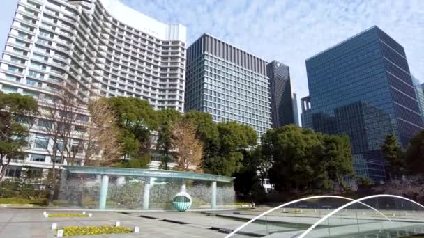 Life Wadakura Fountain Park — Stockvideo