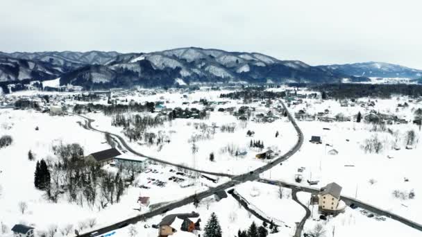白馬三山の雪景色 — ストック動画
