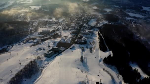 Den Vackra Vintern Niseko — Stockvideo