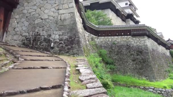 Beauty Matsuyama Castle — Stock Video