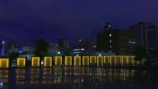 Дождливый День Иокогаме — стоковое видео