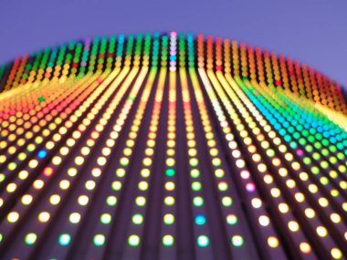 Bulanık renkli LED ışık arkaplanı