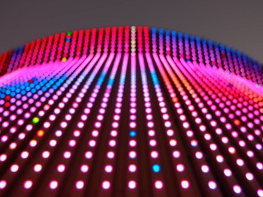 Bulanık renkli LED ışık arkaplanı