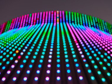 Bulanık renkli LED ışık arkaplanı