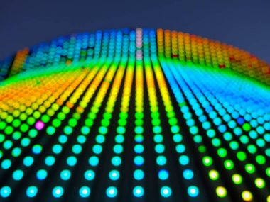 Bulanık renkli LED ışık arkaplanı