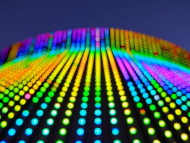 Bulanık renkli LED ışık arkaplanı