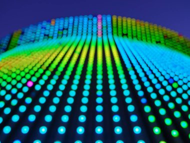 Bulanık renkli LED ışık arkaplanı