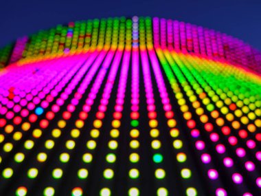 Bulanık renkli LED ışık arkaplanı