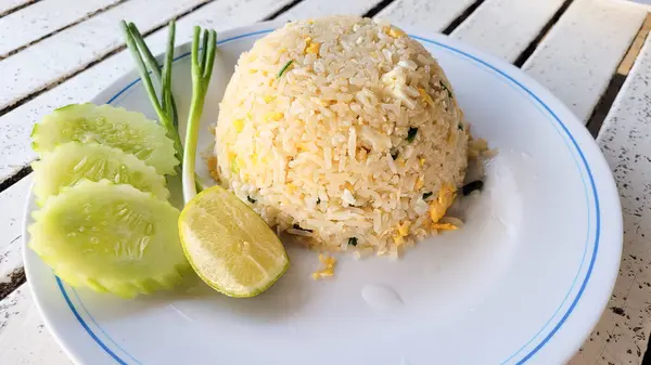 Thailand Mat Kök Krabba Kött Stekt Ris — Stockfoto