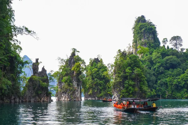 Khao Sam Kler Eller Sam Kler Mountain Symbolen För Ratchaprapa — Stockfoto