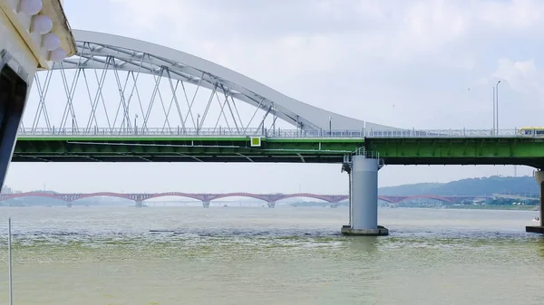 Most Nad Rzeką Han Seulu Korea Południowa — Zdjęcie stockowe