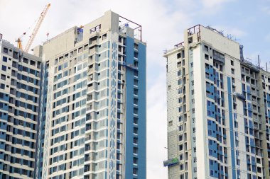 Gökdelen ve pencere desenlerinin inşa edildiği alan