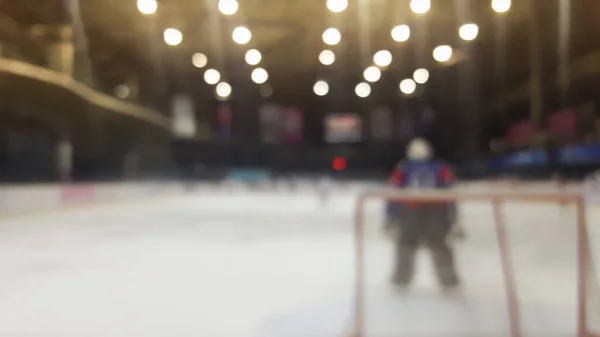 Abstract Blur Ice Hockey Indoor Stadium — Stock Photo, Image